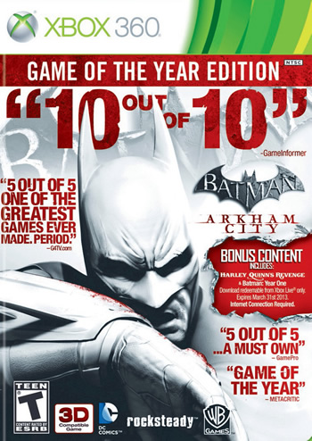Batman: Arkham City - Game of the Year (Xbox360)